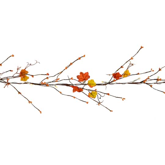 20ct. Red Leaves Garland String Lights by Ashland®